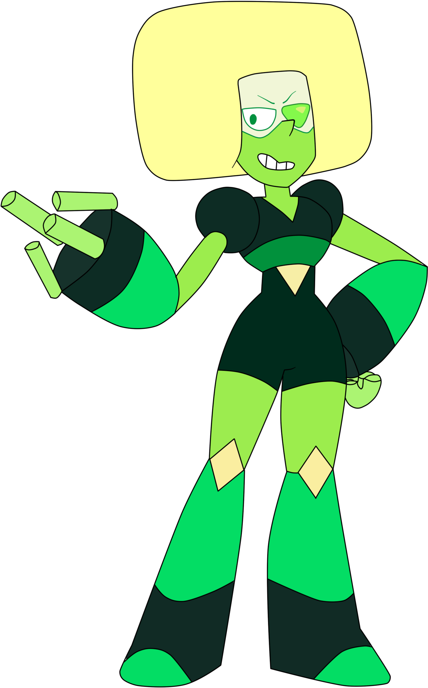 Peridot - Peridot And Squaridot Fusion (2000x2413), Png Download