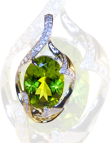 Formed Deep In The Volcanoes In Hawaii, Peridot Is - Hawaii (454x555), Png Download