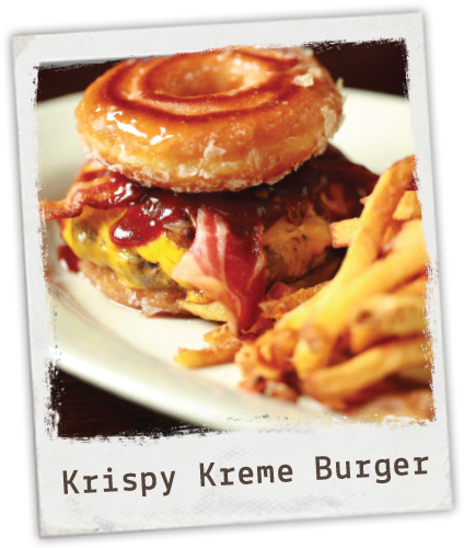 Parma Tavern Krispy Kreme Burger (430x500), Png Download
