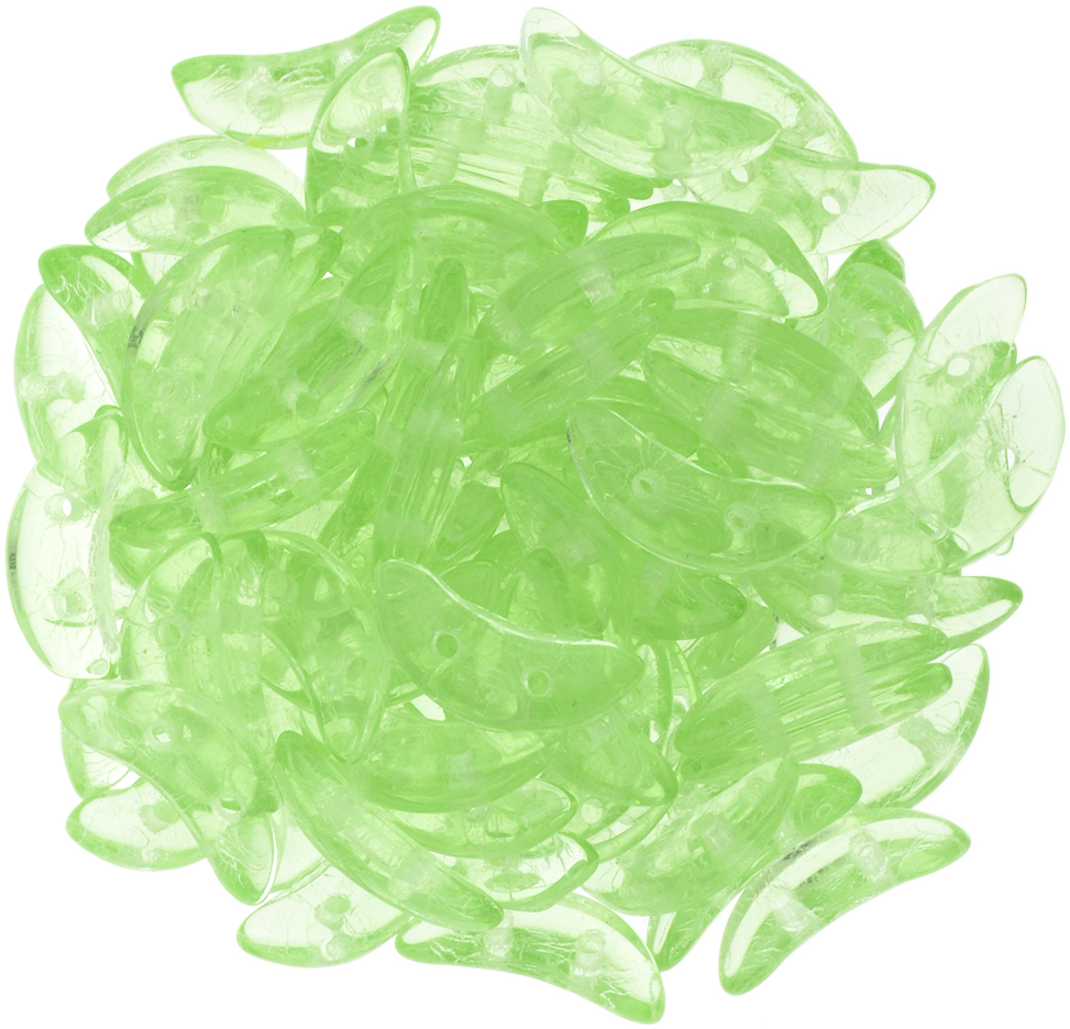 Czechmates 3x10mm Two Hole Crescent Peridot Beads 15g - Czechmates Crescent (391-310-5050) Peridot (973x936), Png Download