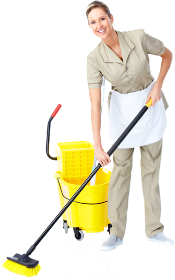 Commercial Janitorial And Building Maintenance - Faxineira Png (349x558), Png Download