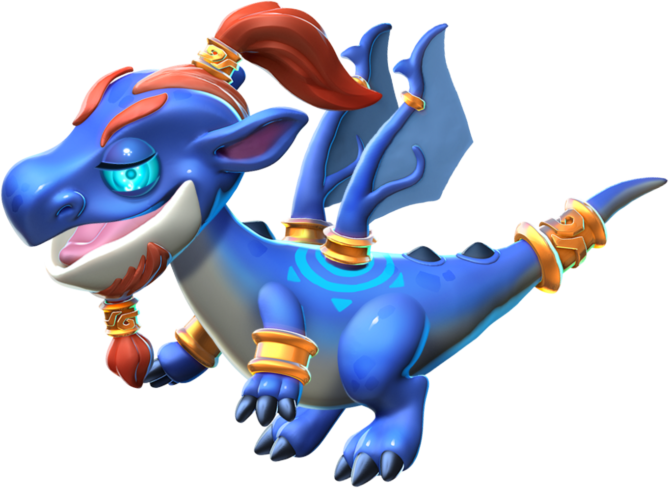Genie Dragon - Dragon (1363x993), Png Download