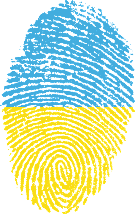 Ukraine, Flag, Fingerprint, Country, Pride, Identity - Morocco Fingerprint (455x720), Png Download