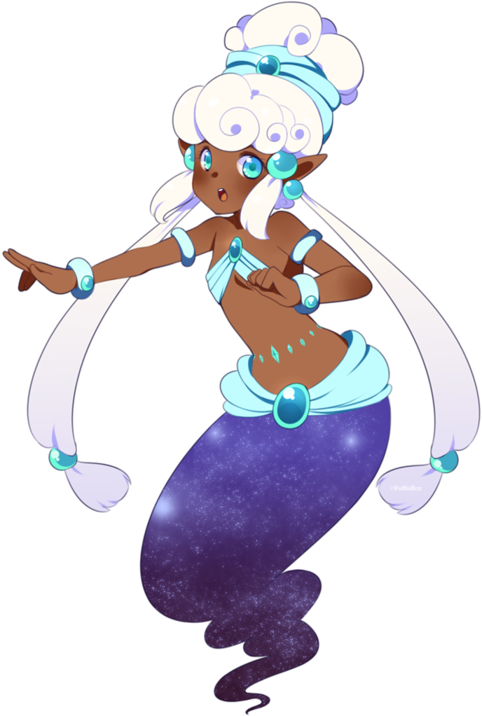 Genie Lamp Drawing - Anime Genie Girl Transparent (749x1066), Png Download