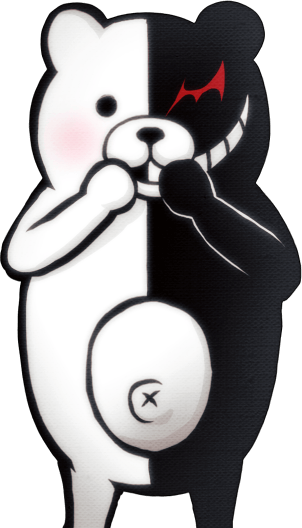 At The Start Of The Chapter 6 Class Trial, Monokuma - Monokuma And Monomi Png (302x528), Png Download