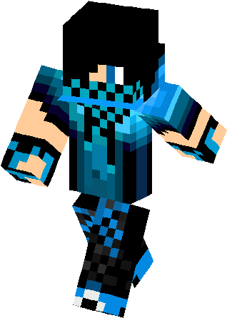 Blue Creeper Teenager Skin - Pro Skin For Minecraft - Free Transparent ...