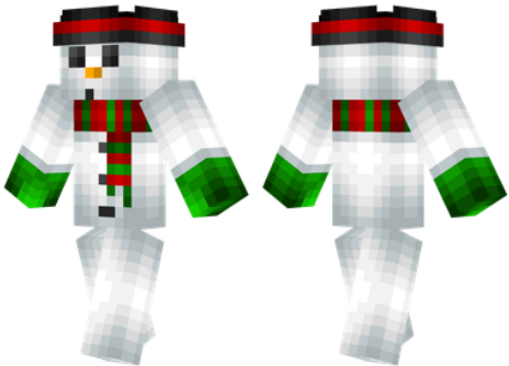 The Best Minecraft Skins - Snowman Skin (594x334), Png Download