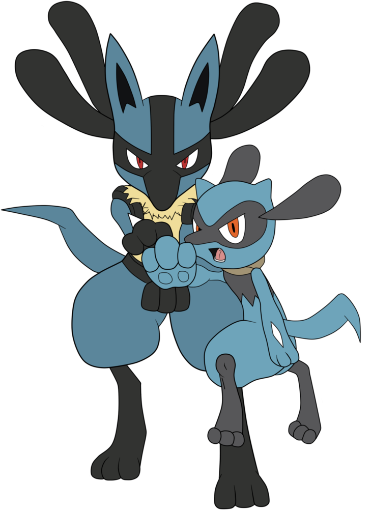 Kamehameha Drawing Riolu - Lucario (754x1060), Png Download