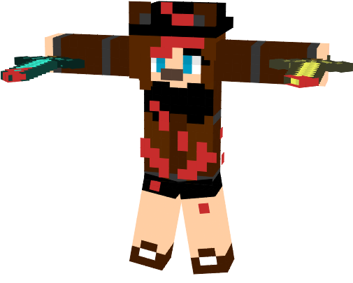 Bloody Freddy Fnaf Minecraft, Minecraft Skins, Mc Skins - Minecraft (504x420), Png Download