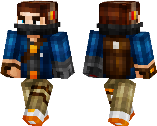 Minecraft Pe Parkour Skin (538x437), Png Download
