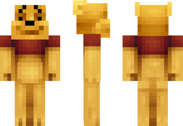 Winnie The Pooh Minecraft Skin Minecraft Skins Boy, - Minecraft Skins Winnie The Pooh (620x427), Png Download