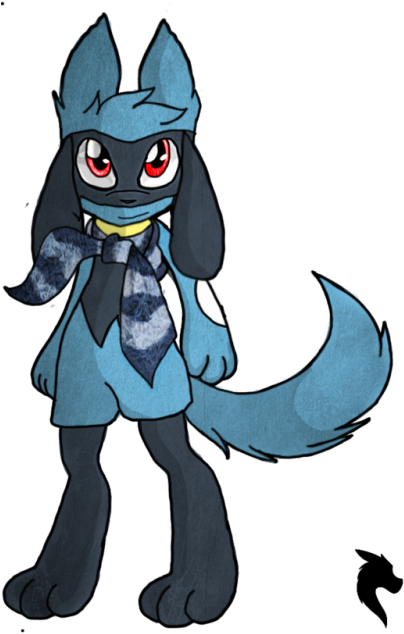 Riolu By Dragonssinn - Cartoon (422x750), Png Download