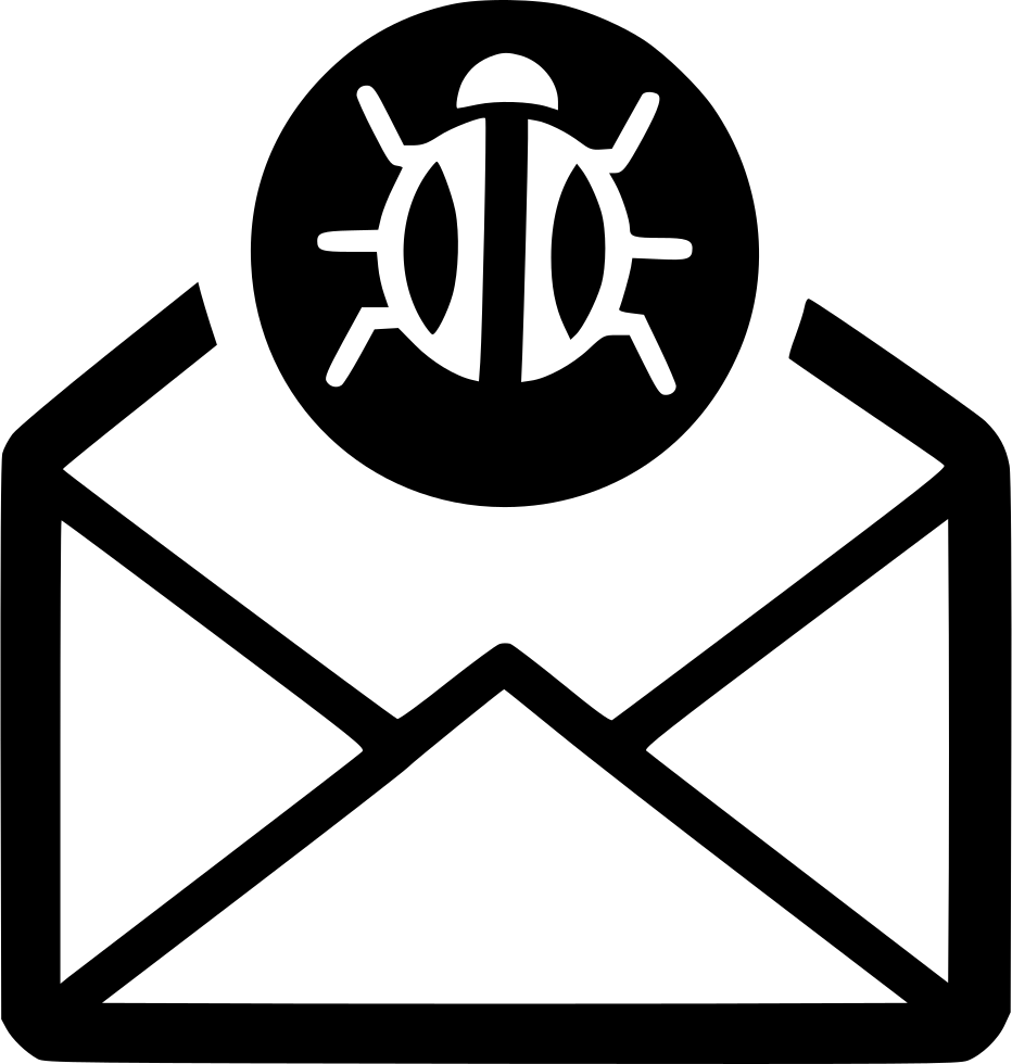 Png File - Email Box Black And White (932x980), Png Download