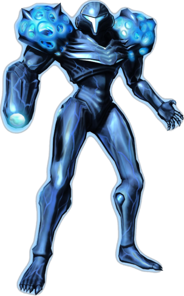Dark Samus Videogame Art, Metroid Prime 2, - Dark Samus End Echoes (372x599), Png Download