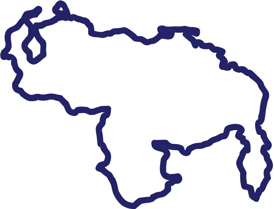 Venezuela Inflation Aids Royalty - Forma Del Mapa De Venezuela (890x678), Png Download