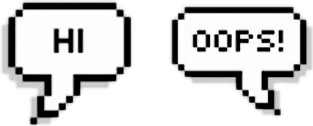 Report Abuse - Pixel Speech Bubble Hi (1040x420), Png Download