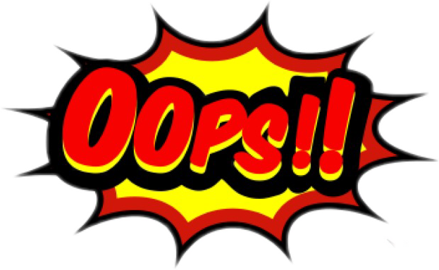 Report Abuse - Oops Comic (623x384), Png Download