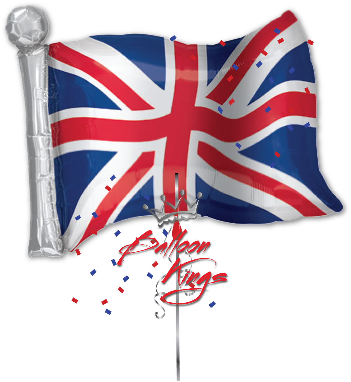 Great Britain Flag - Union Jack Balloon (1280x1280), Png Download