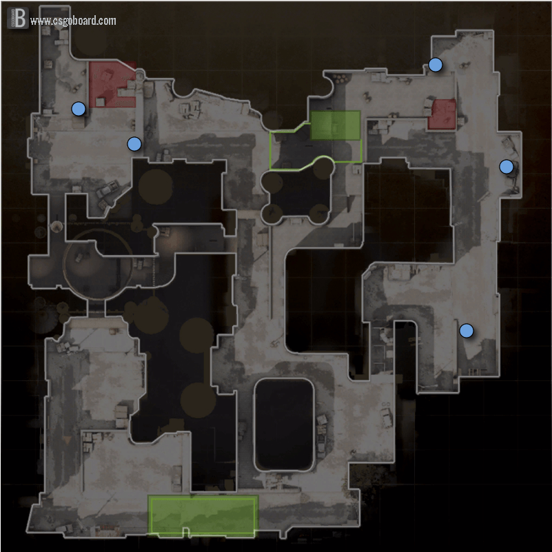 The Negative Is That Ct Don't Have Any Mid Presence - Dust2 Ct Setup (1140x800), Png Download