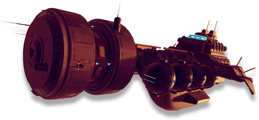 Freighter1 - No Mans Sky Freighter Turret (526x244), Png Download