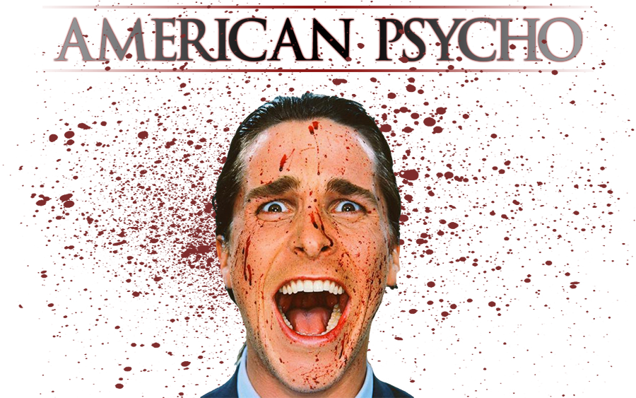 Christian Bale American Psycho Face (1000x562), Png Download