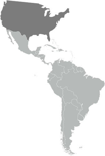 Latin America Map Png (338x500), Png Download