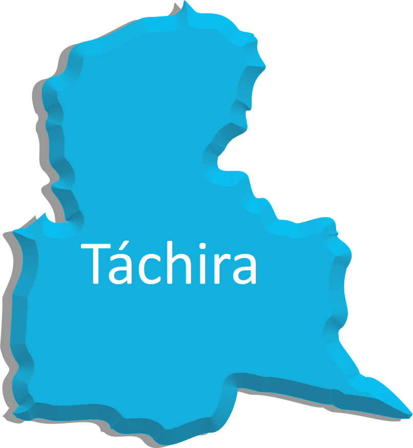 El Ateneo Del Táchira Es El Más Antiguo De Venezuela, - Mapa Del Estado Tachira (806x875), Png Download