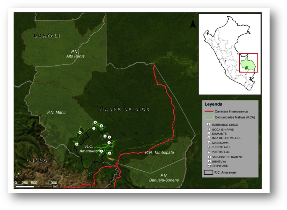 Amazonas - Reserva Comunal Amarakaeri (982x723), Png Download