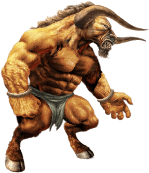 Download - Mythical Creatures Minotaur (631x600), Png Download
