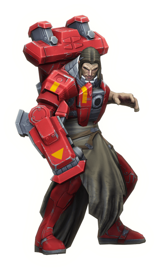 Ardan - Vainglory Hero Ardan (533x909), Png Download