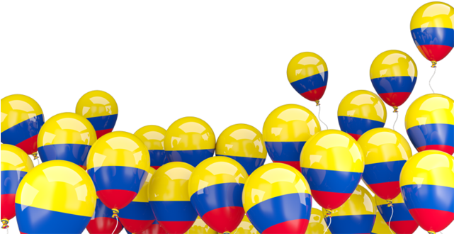 Illustration Of Flag Of Colombia - Colombia Balloons (640x480), Png Download