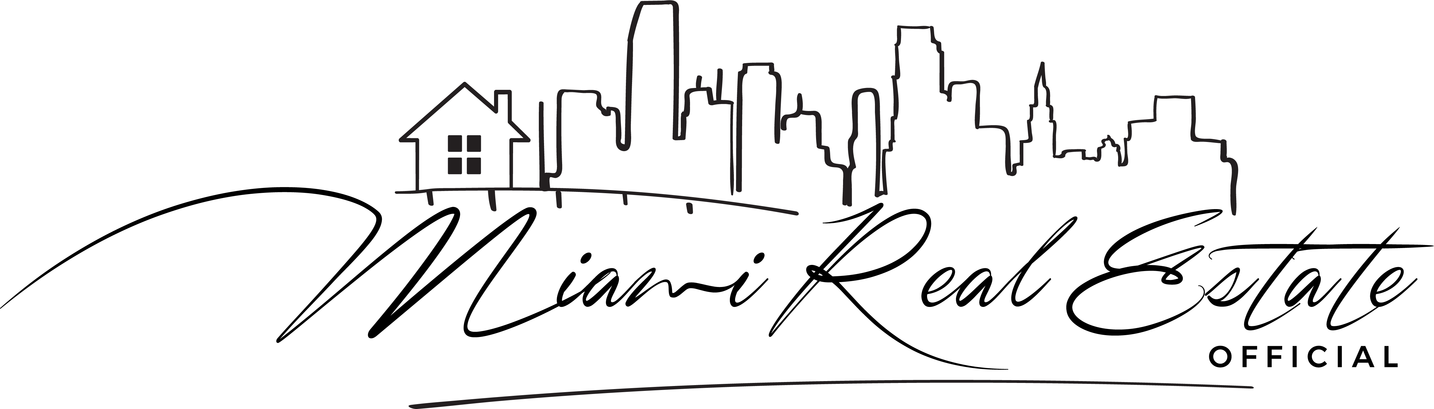 Miami Real Estate - Miami (4676x1334), Png Download