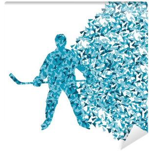 Ice Hockey Player Silhouette Sport Abstract Vector - Ice Hockey Player (400x400), Png Download