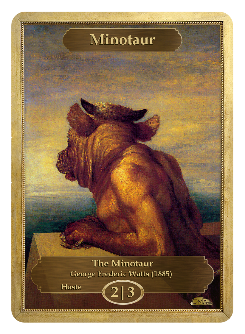 Minotaur Token By George Frederic Watts - George Frederic Watts Minotaur (822x1122), Png Download