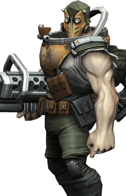 Vainglory Saw Png Clipart Black And White Stock - Vainglory Hero Png (425x661), Png Download