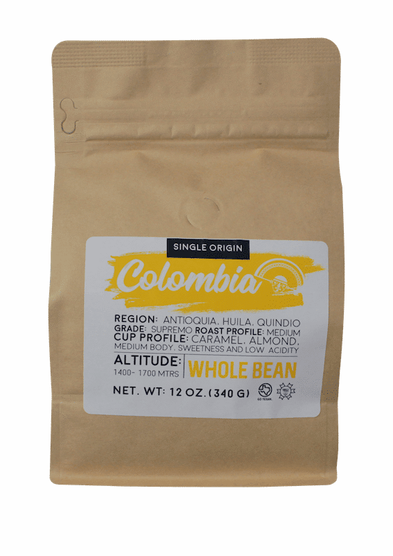 Colombia Supremo - Vacuum Bag (567x802), Png Download