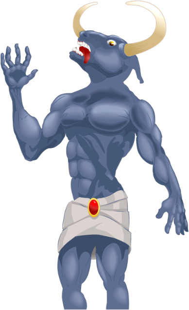 Minotaur - Theseus: The King Who Killed The Minotaur [book] (420x692), Png Download