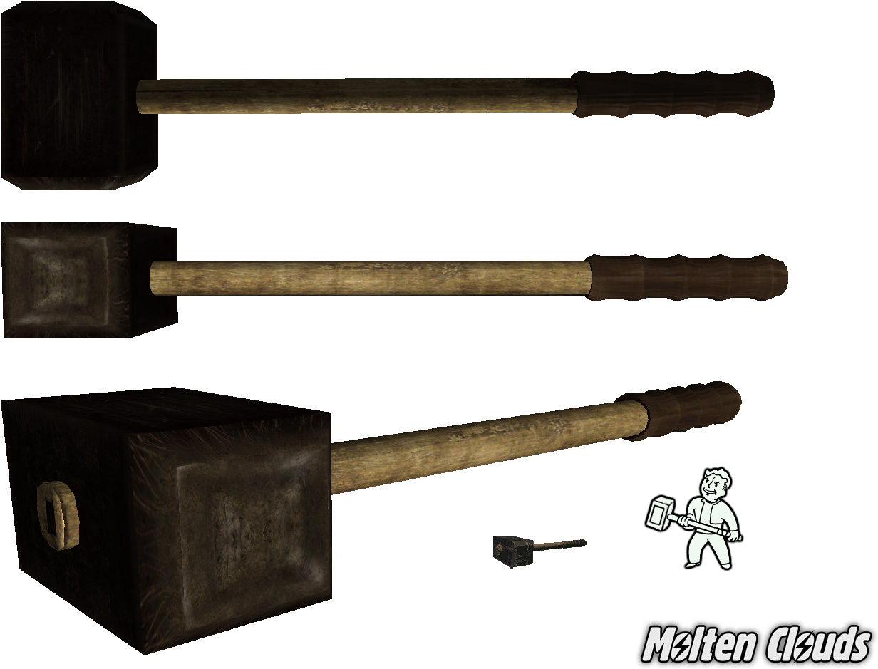 Sledgehammer From Fallout - Metalworking Hand Tool (1280x960), Png Download