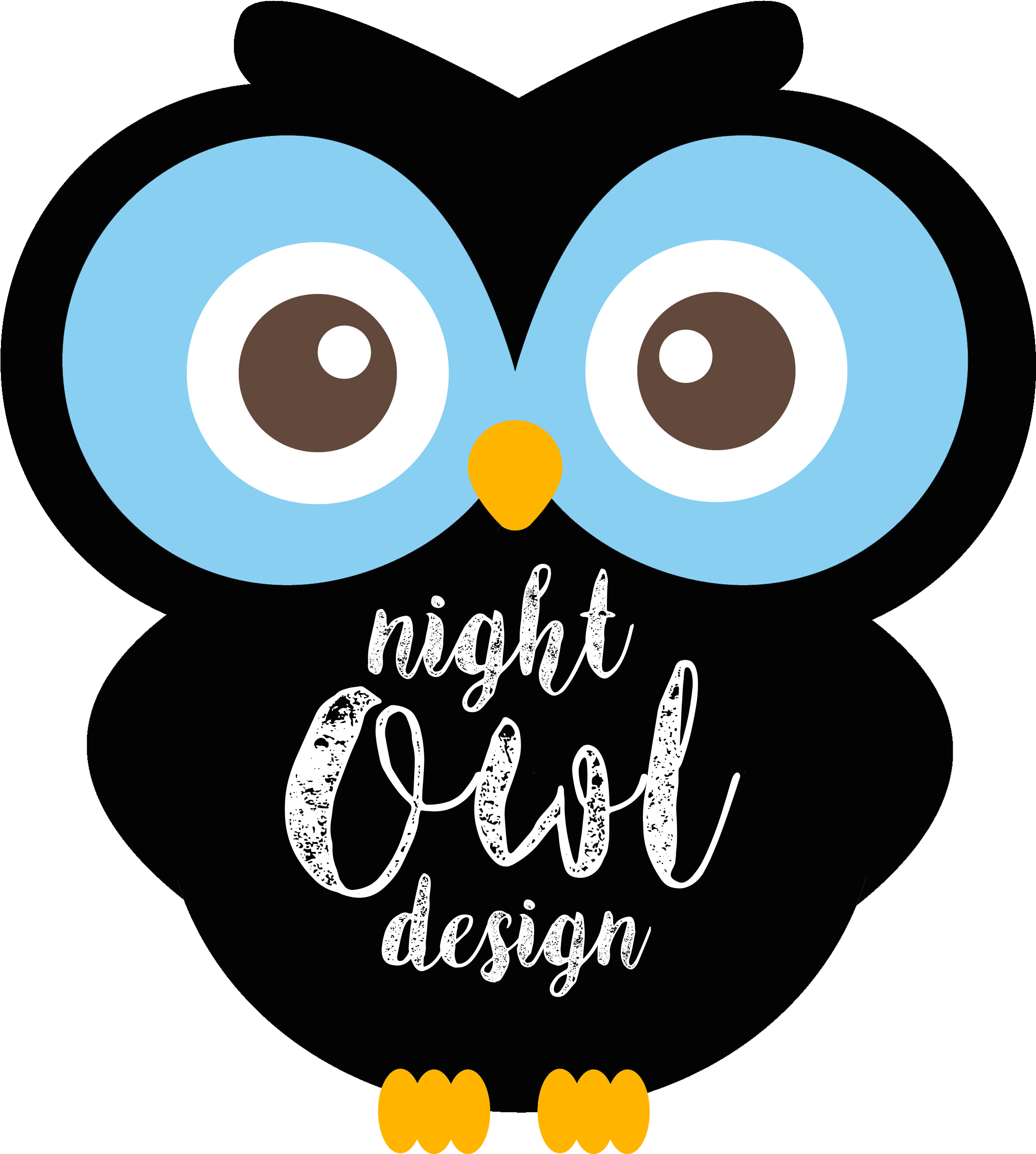 Teespring - Owl Blue Transparent (2206x2460), Png Download