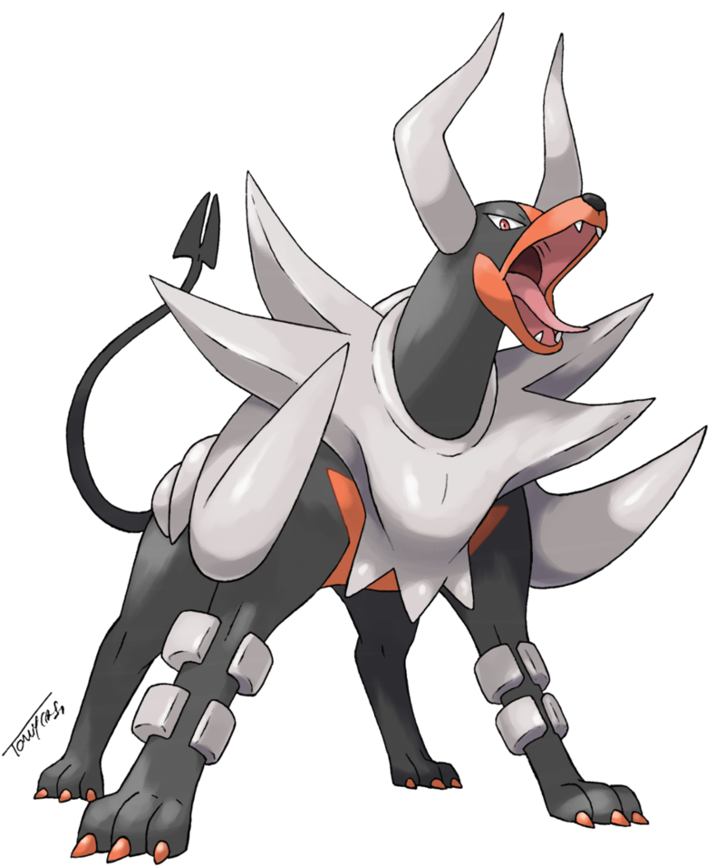 30 May - Pokemon Houndoom Mega Evolution (818x977), Png Download