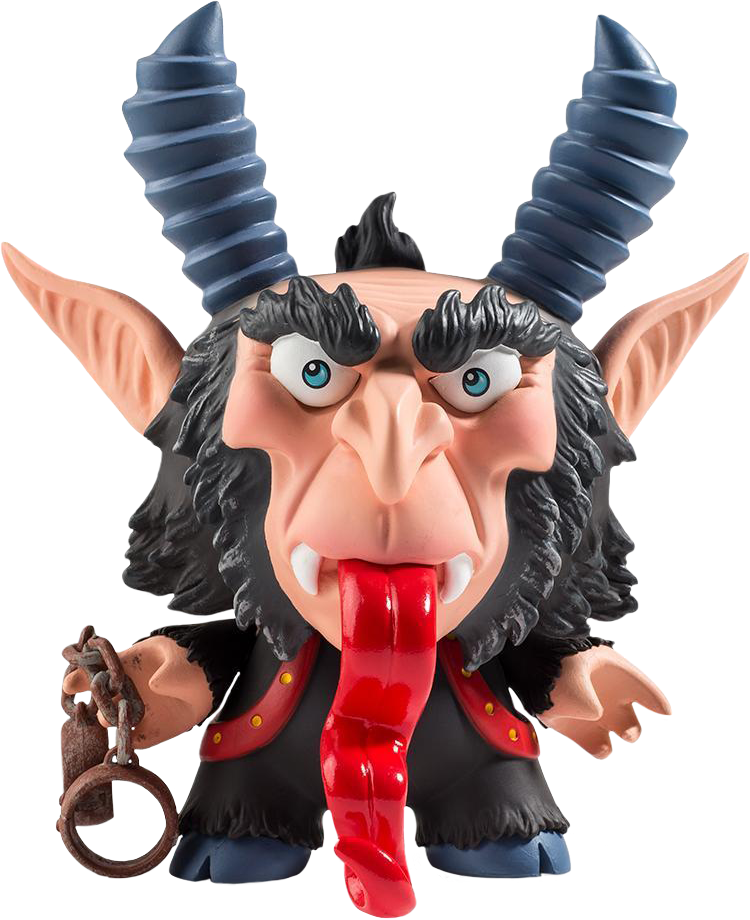 Krampus 5" Dunny By Scott Tolleson (750x920), Png Download
