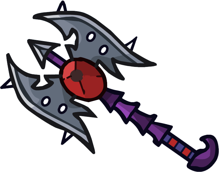 Beholder Axe - Helmet Heroes Melee Weapon (746x586), Png Download
