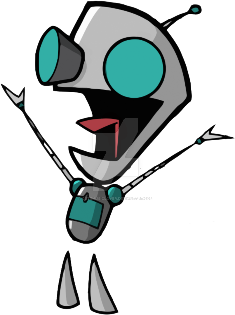 Gir - Invader Zim Robot Gir (900x1151), Png Download