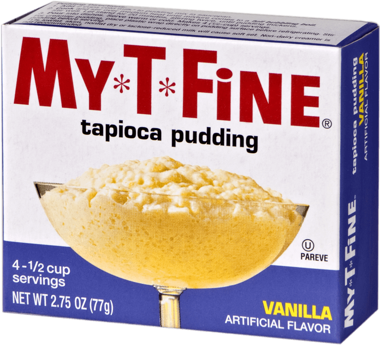 My*t*fine Vanilla Tapioca Cooked Pudding - My T Fine Pudding & Pie Filling, Vanilla - 2.75 (1024x700), Png Download