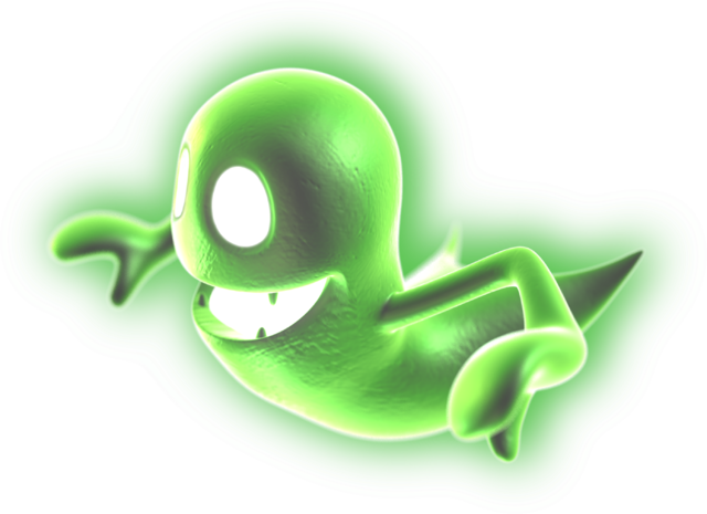 Luigi's Mansion Dark Moon - Luigi's Mansion Ghosts Png (640x465), Png Download