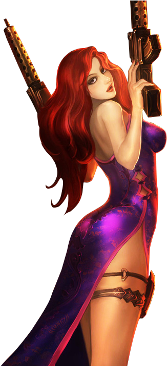 Miss Fortune Lol Png (493x715), Png Download