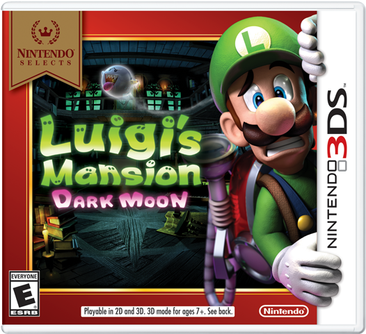 Dark Moon - Luigi's Mansion Dark Moon Nintendo Selects (640x480), Png Download