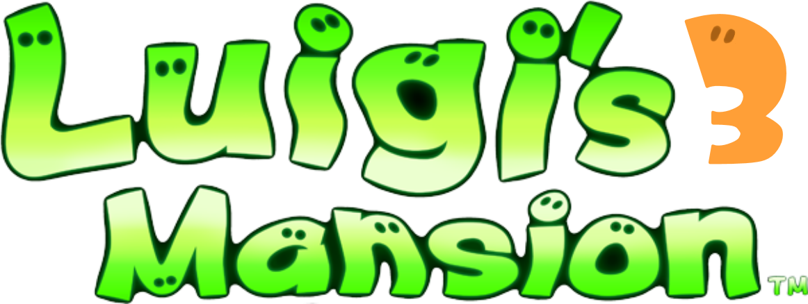 Luigismansion3logo - Luigi's Mansion: Dark Moon (1258x541), Png Download