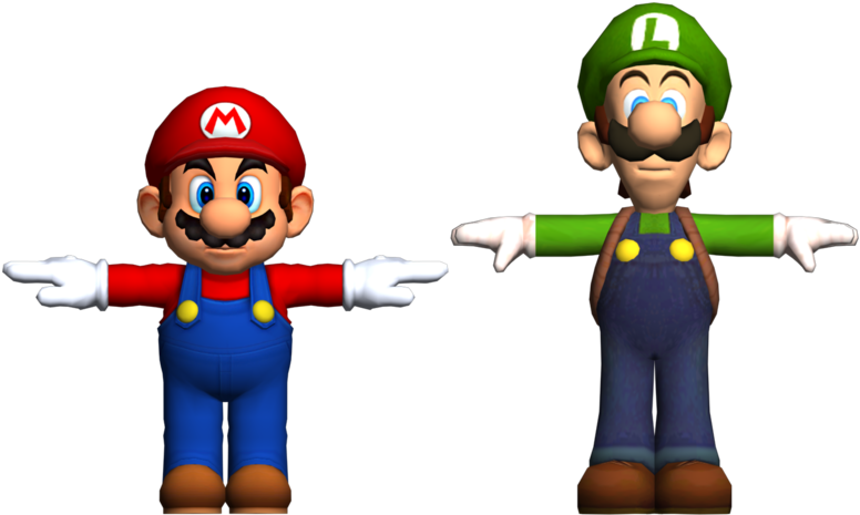 Luigi's Proportions - Luigi's Mansion Mario Model (800x497), Png Download