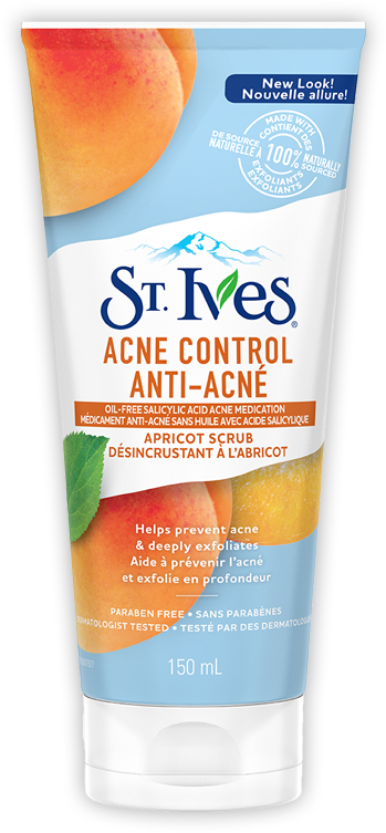Acne Control Apricot Scrub - St Ives Apricot Scrub Acne Control (530x787), Png Download